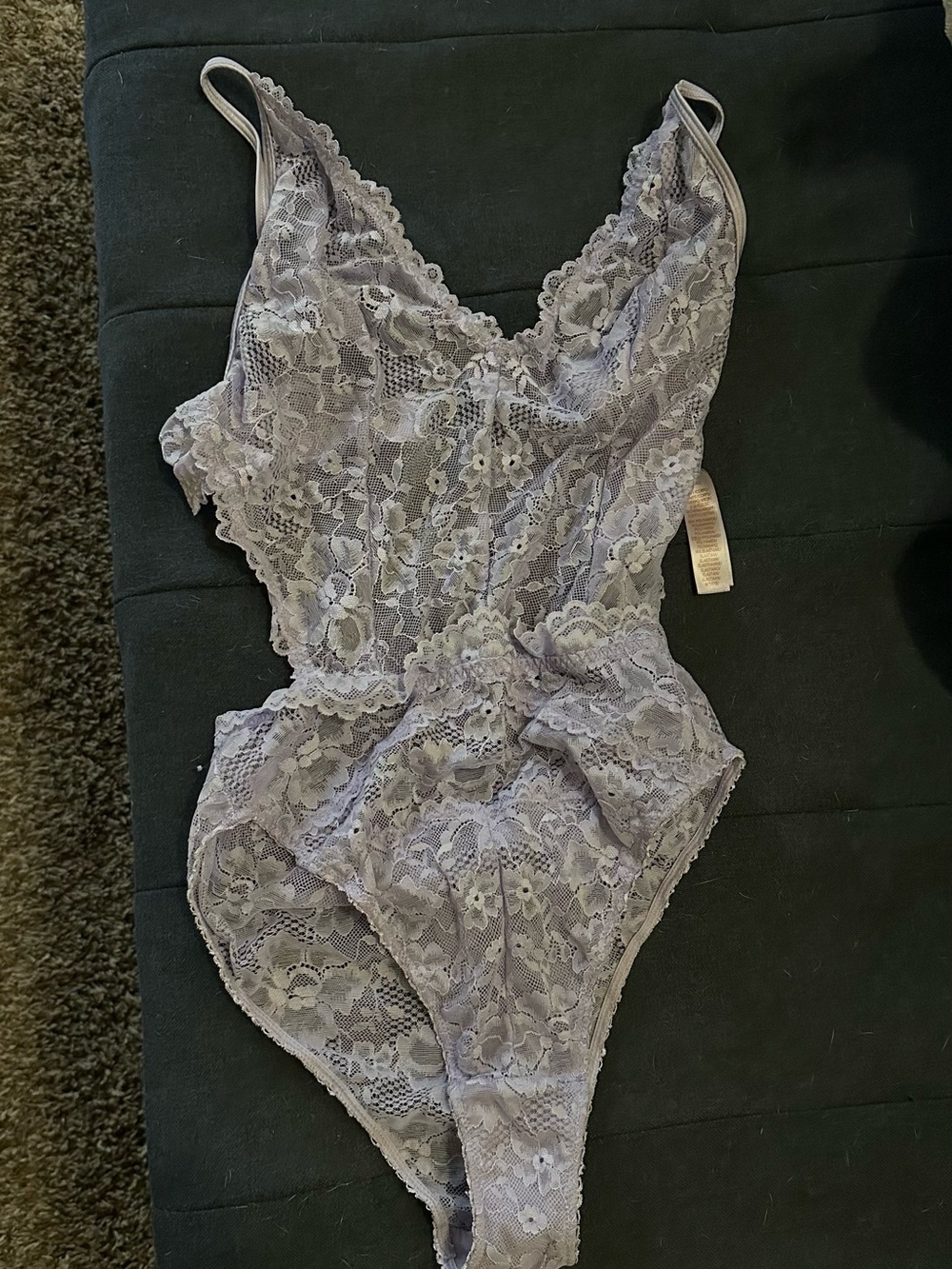 Savage X Fenty V-Neck Bodysuit in Lavender — Women Intimates